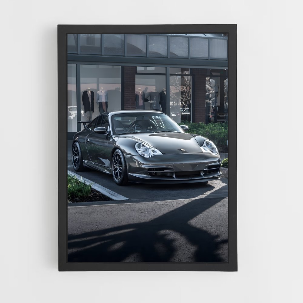 Poster Noir & GTS – affiche Porsche (vue 2)